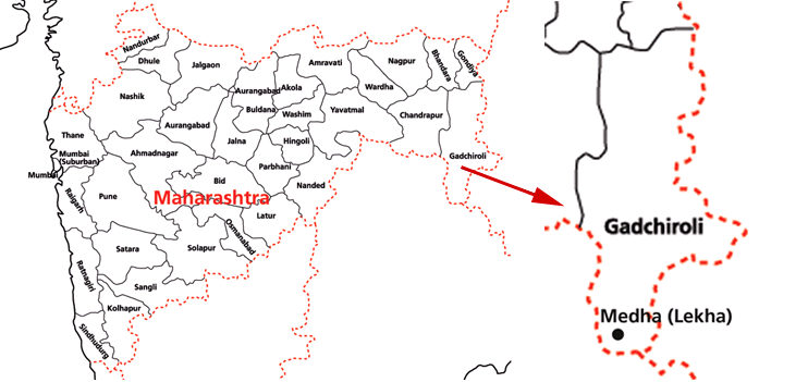 Mendha Lekha - Map